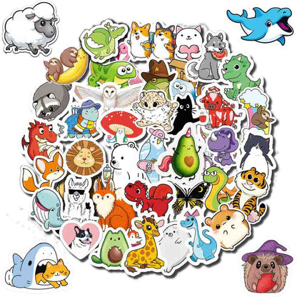 100 Pcs Animal Stickers