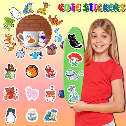 100 Pcs Animal Stickers