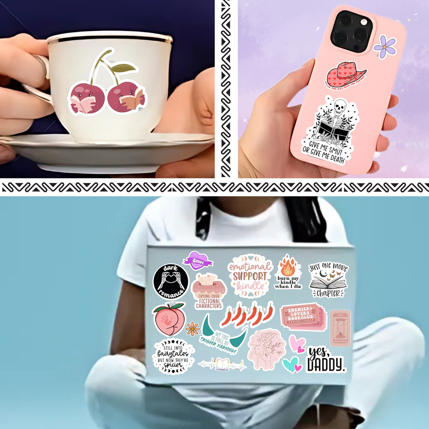 120 Pcs Book Stickers for Kindle