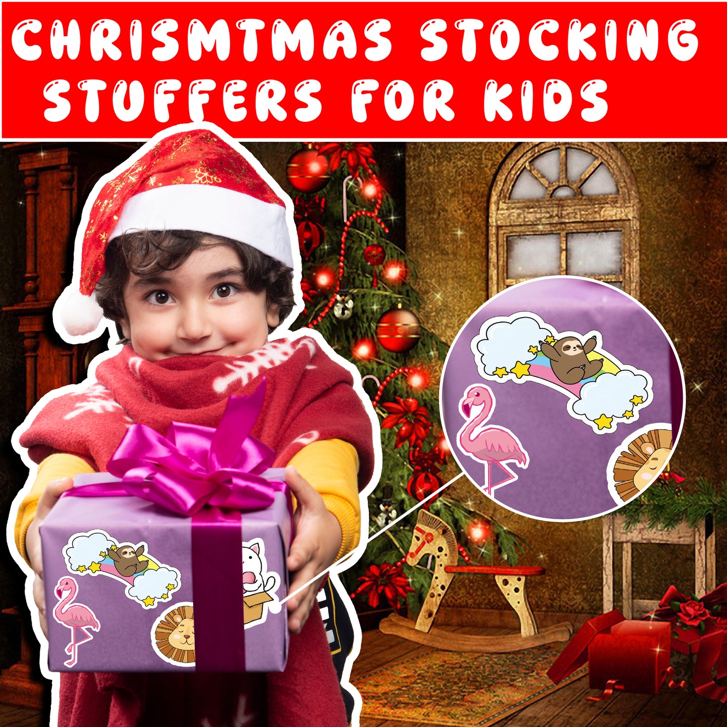 100 Pcs Animal Stickers