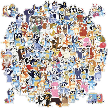50 Pieces BLUEY Cartoon Stickers